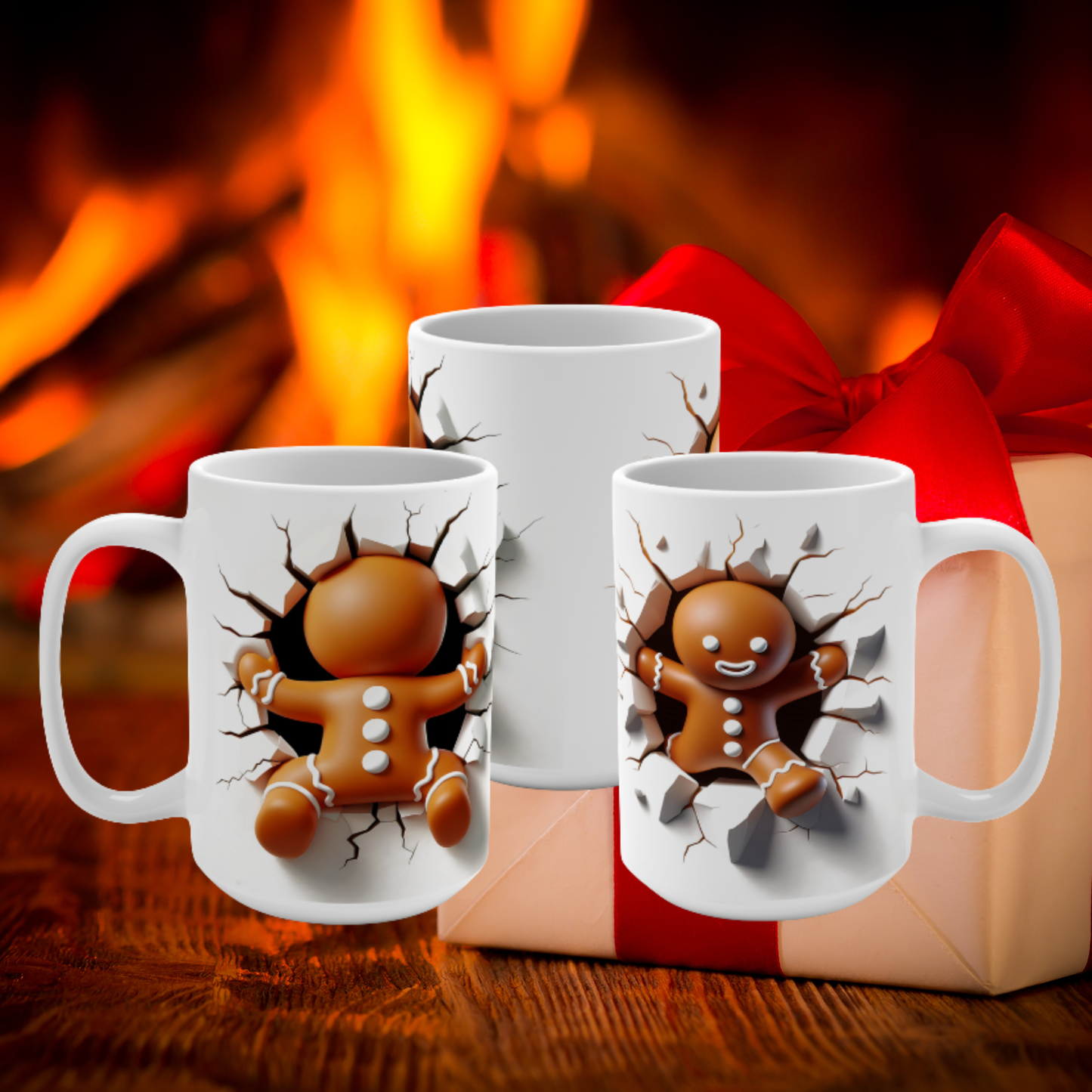 Gingerbread Man Coffee Mug 15 OZ