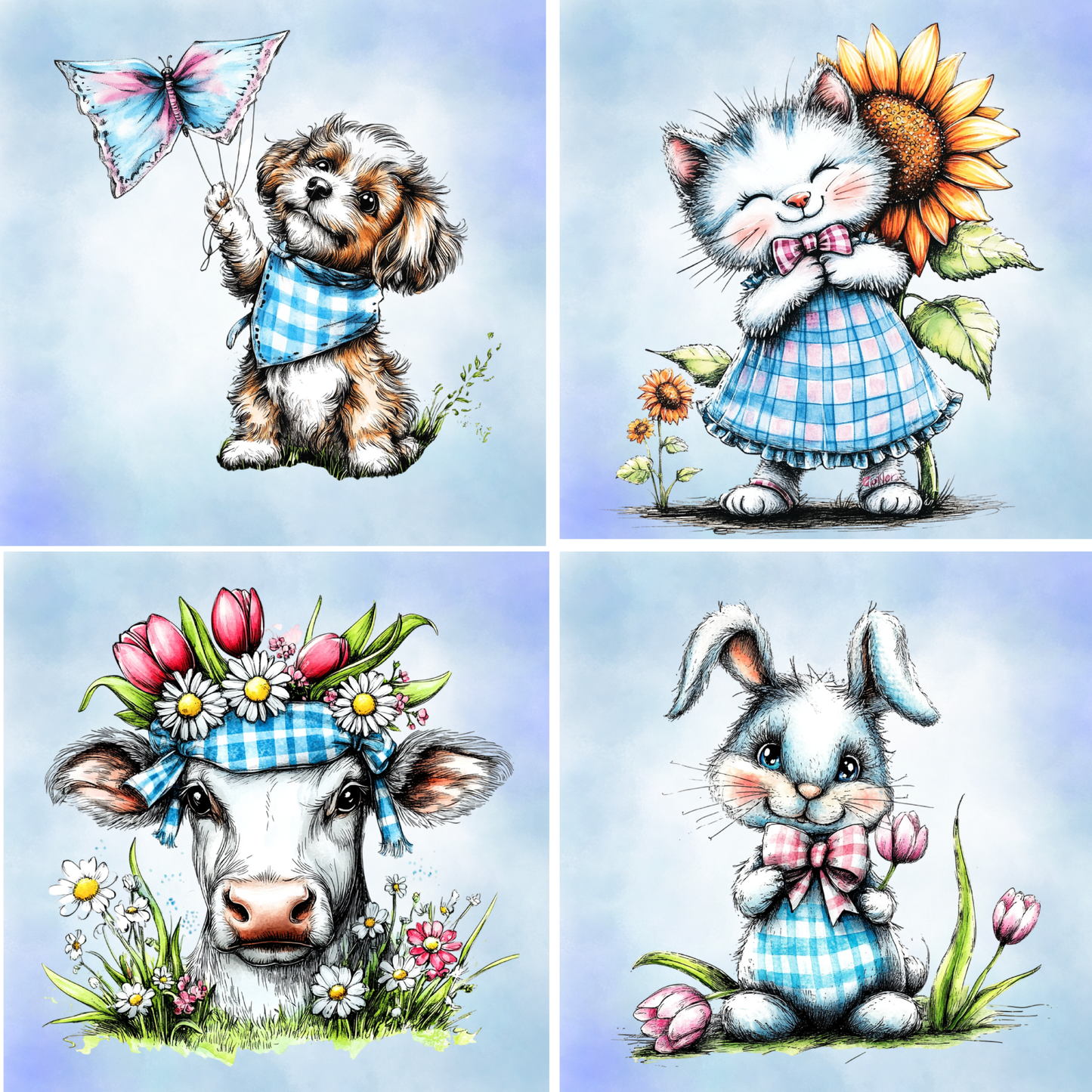 Ginham Garden Pals Diamond Painting Kit