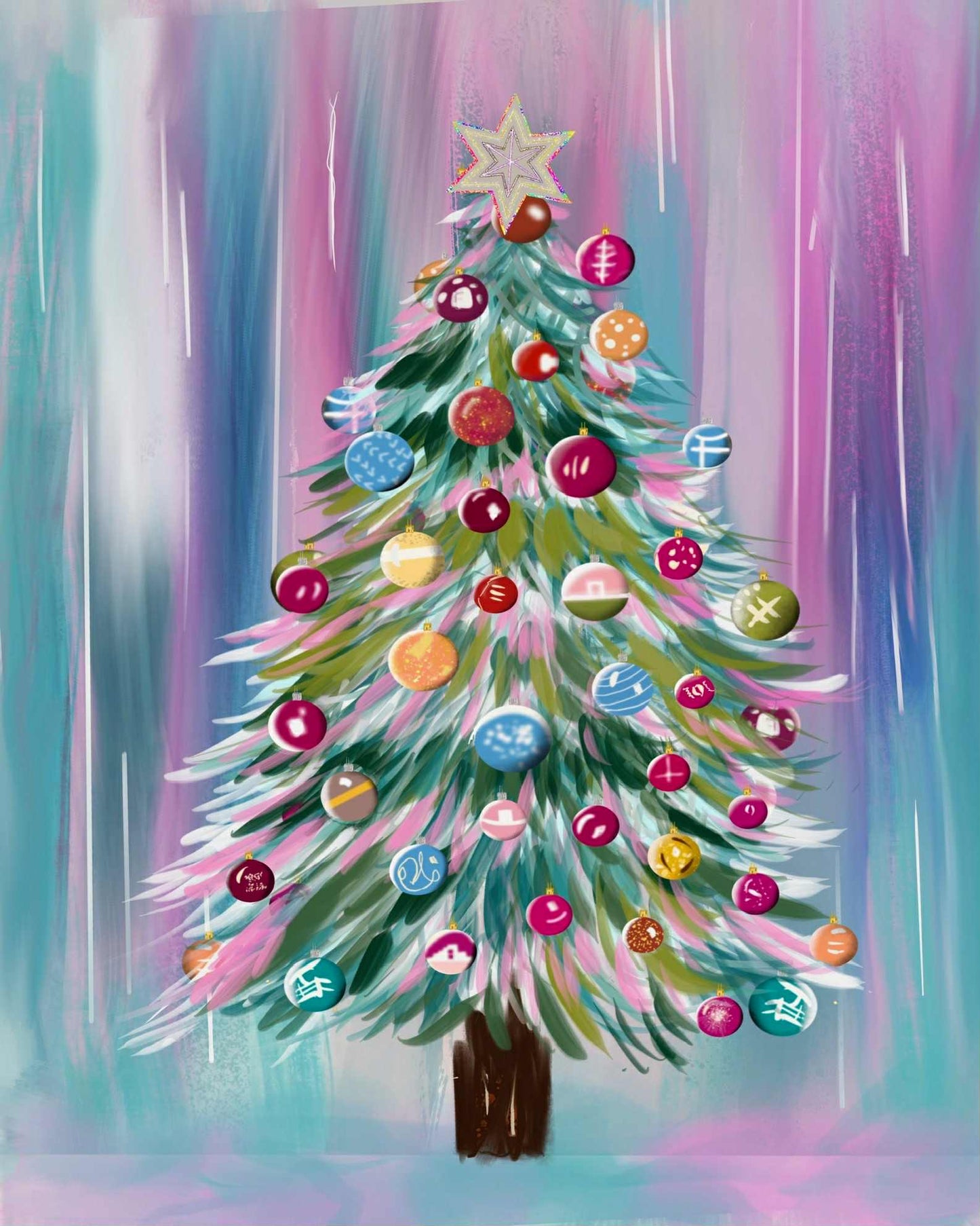 Boho Christmas Tree by MikiSunshine Creations Diamond Painting Kit