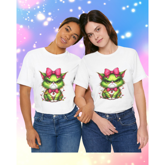 Angry Christmas Cat T-Shirt