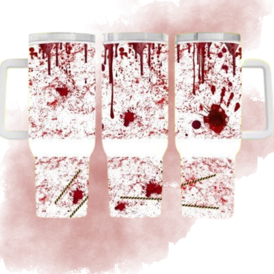 True crime Version 1 - 40 oz tumbler with handle