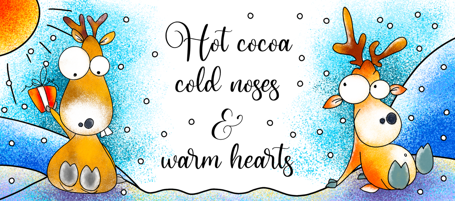 Cute Reindeers Coffee Mug 15 OZ