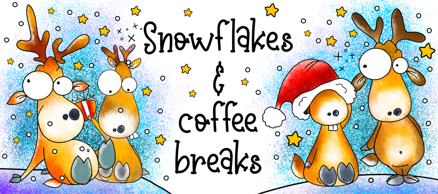 Cute Reindeers Coffee Mug 15 OZ