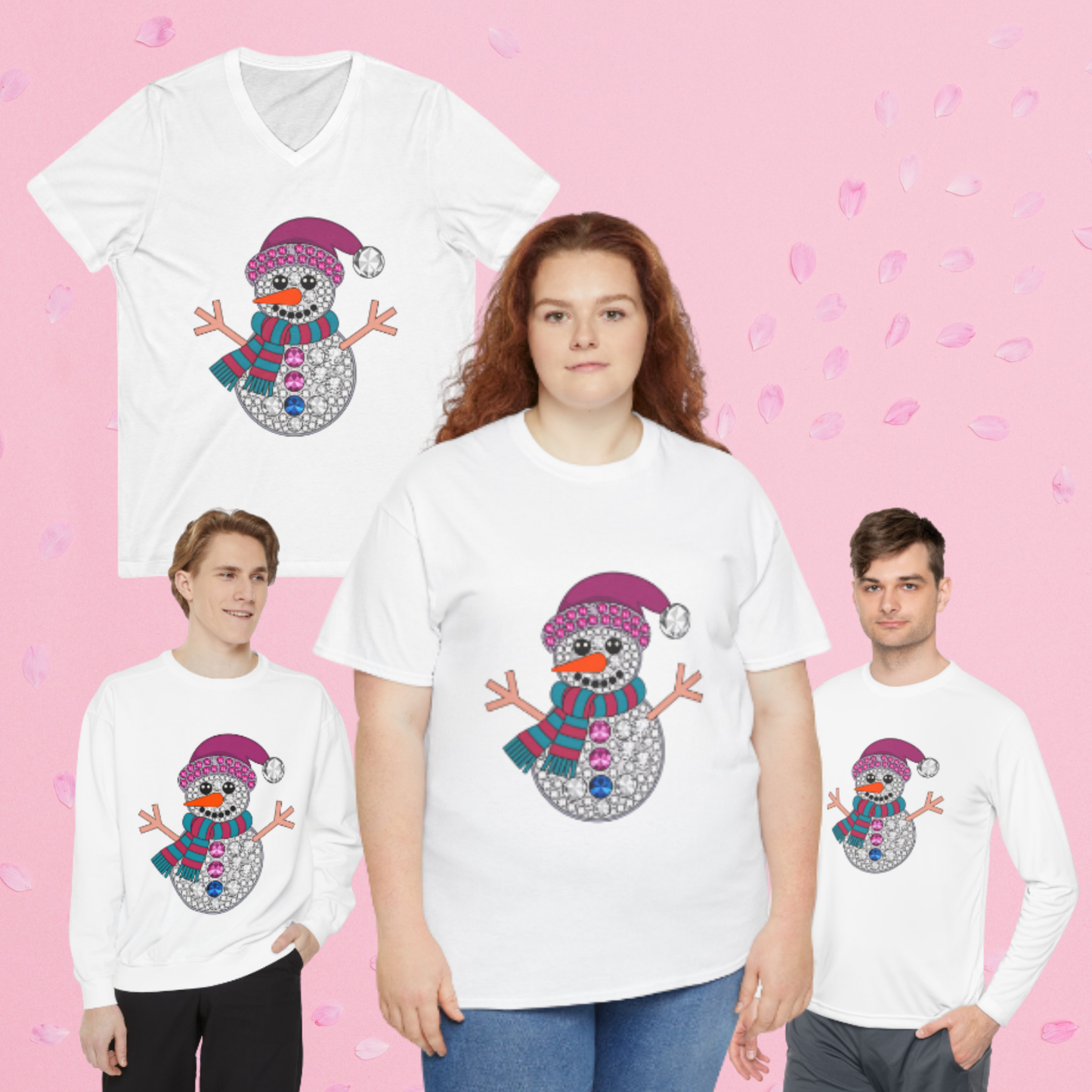 Diamond Snowman T-shirt