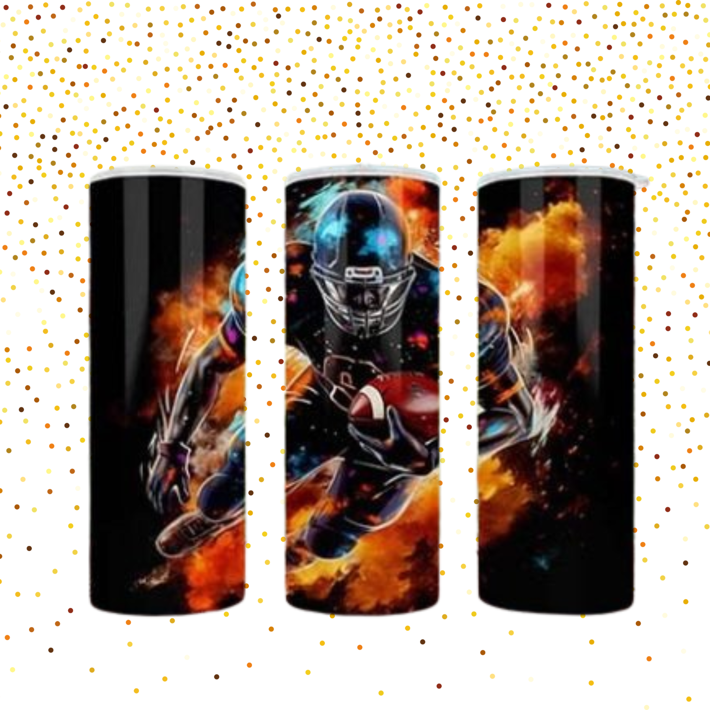 Football Slim 30 oz Tumbler