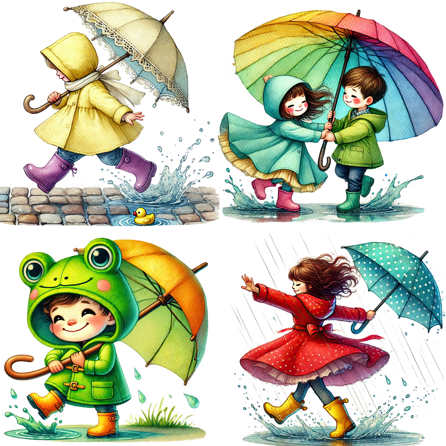 Singing in the Rain Diamond Painting Kit