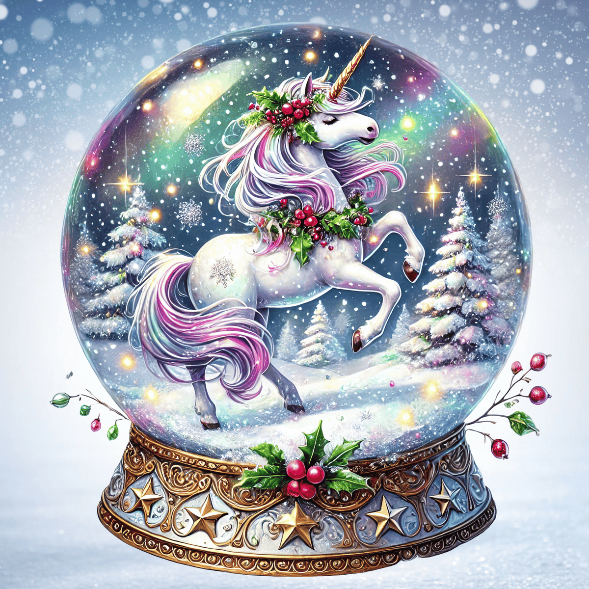 Unicorn Snow Globe