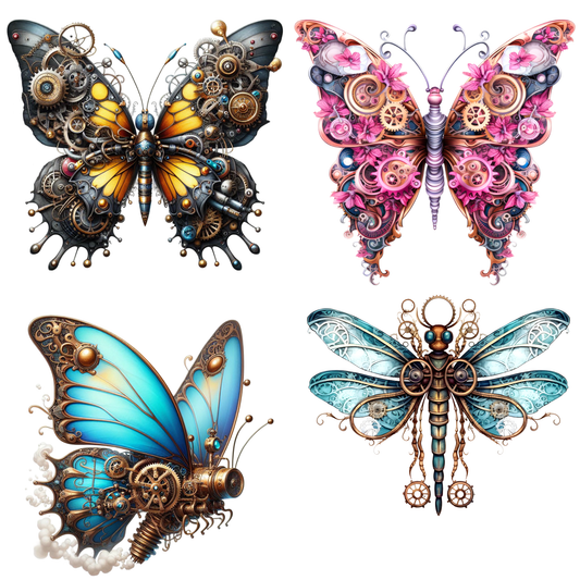 Steam Punk Butterflys Diamond Painting Kit