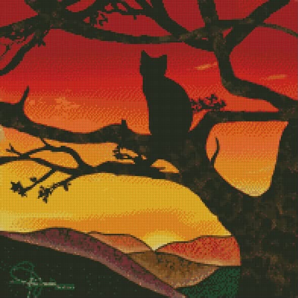 Sunset Whiskers Rendering