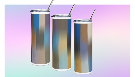 Color Block by MikiSunshine Creations Slim 30 oz Tumbler