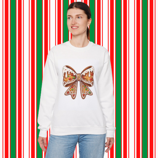 Gingerbread Bow Sweatshirt