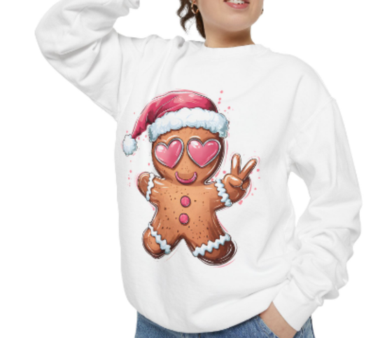 Gingerbread - Custom Crew Neck longsleeve sweatshirt