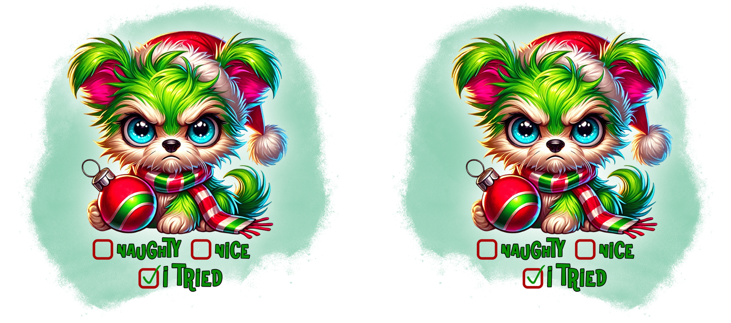 Naughty Green Dog Coffee Mug 15 OZ