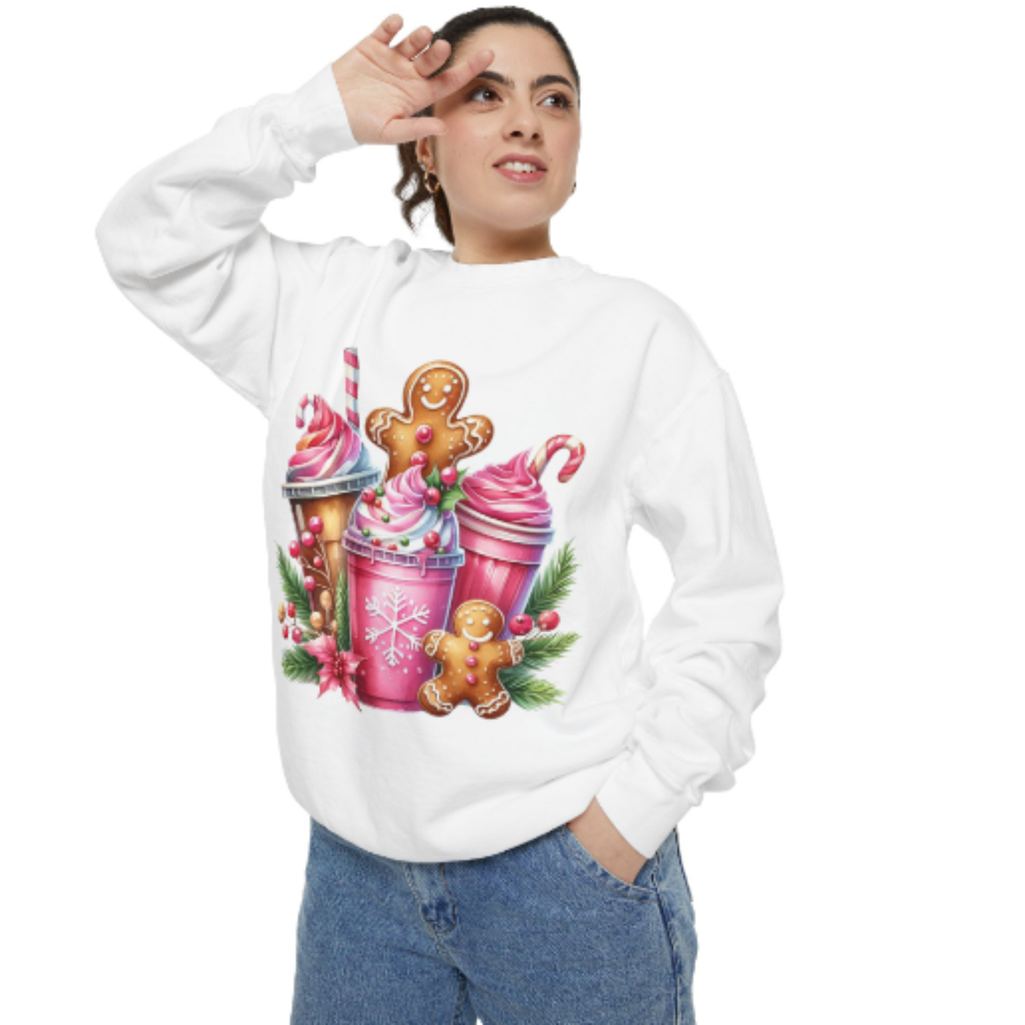 Holiday Coffee Break Crew Neck longsleeve sweatshirt