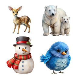 Winter Wildlife Diamond Painting Kit