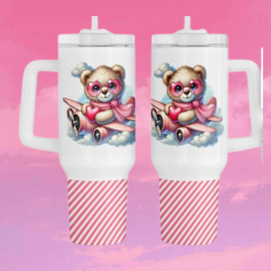 Valentine Bear in Plane